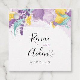 Lila, Lavendellemon favore tag, Brautparty Geschenkanhänger