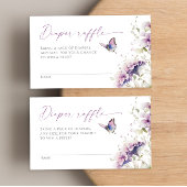 Lila Lavendelschmetterling bei Windelraffinerie Begleitkarte