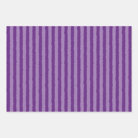 Lila Lavendelsteine und -streifen Gemustert Geschenkpapier Set (Vorderseite 3)