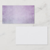 Lila Lavendelwatercolor-personalisierter Visitenkarte (Vorne/Hinten)