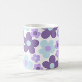 Lila Lavender Blue Daisies Retro Traum #1 #retro Kaffeetasse (Mittel)