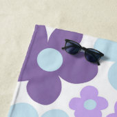 Lila Lavender Blue Daisies Retro Traum #1 #retro Strandtuch (Beispiel)