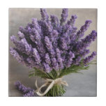 Lila Lavender Blume Bouquet Fliese<br><div class="desc">Lavendel-Blume</div>