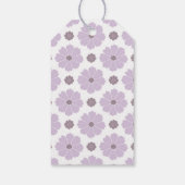 Lila Lavender Blume Muster Danke, dass Sie Geschen Geschenkanhänger (Rückseite)