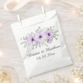 Lila Lavender Blume Script Hochzeit Geschenktütchen (Ausgeschnitten)