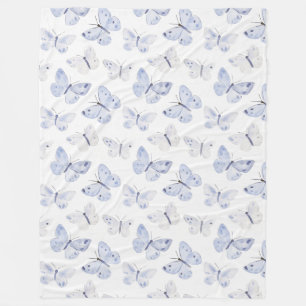Lila Lavender Butterfliegen Fleecedecke