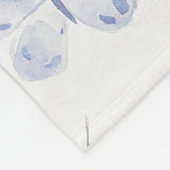 Lila Lavender Butterfliegen Fleecedecke (Ecke)