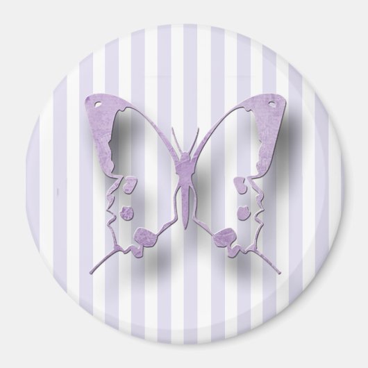 Lila Lavender Butterfly Magnet (Vorne)