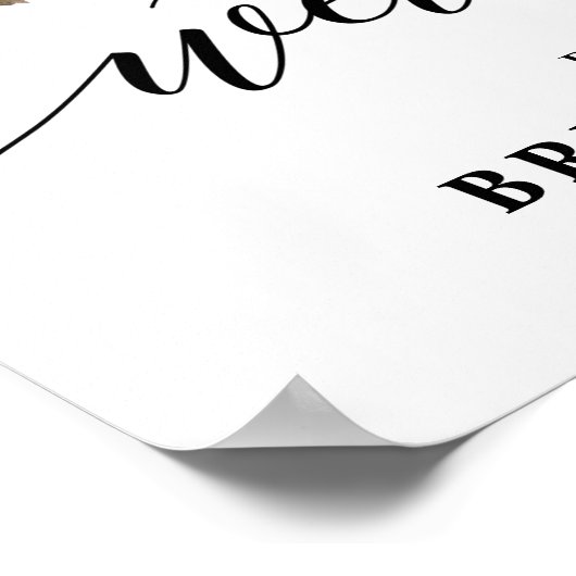 Lila Lavender Floral Boho Brautparty Empfang Poster (Ecke)