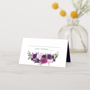 Lila Lavender Floral Boho Hochzeitsfeier Platzkart Platzkarte