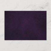 Lila Lavender Floral Boho Wedding Details Karte (Rückseite)