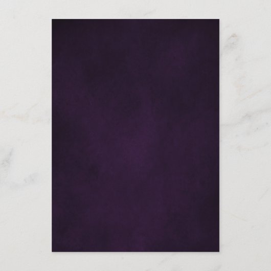 Lila Lavender Floral Boho Wedding Details Karte (Rückseite)