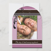 Lila Lavender Foto Hochzeit Einladung (Vorderseite)