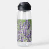 Lila Lavender Herb Floral Trinkflasche (Rückseite)