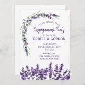 Lila Lavender Lilac Blume Hochzeit Verlobung Einladung (Vorne/Hinten)