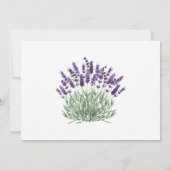 Lila Lavender Lilac Blume Hochzeit Vielen Dank Dankeskarte (Rückseite)