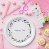 Lila Lavender Lilac Blume Hochzeitsessen Pappteller (Party)
