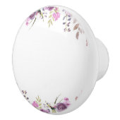 Lila Lavender Lilac Wasserfarbe Blumenchic Keramikknauf (Rechts)