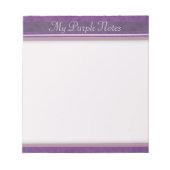 Lila Lavender Mauve Notizblock (Vorderseite)