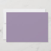Lila Lavender Modern Simple Wedding Save The Date (Rückseite)