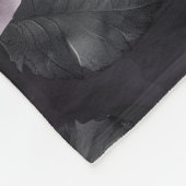 Lila Lavender Moody Rose Floral Goth Fleecedecke (Ecke)