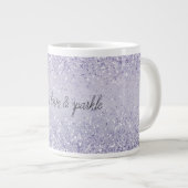 Lila Lavender Ombre Glitzer Sparkasse Jumbo-Tasse (Vorderseite Rechts)
