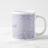 Lila Lavender Ombre Glitzer Sparkasse Jumbo-Tasse (Rechts)