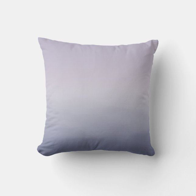 Lila Lavender Ombre Kissen (Vorderseite)
