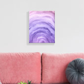 Lila Lavender Ombre Rainbow Abstrakt Wasserfarbe Leinwanddruck (Insitu (Wohnzimmer))