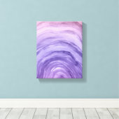 Lila Lavender Ombre Rainbow Abstrakt Wasserfarbe Leinwanddruck (Insitu (Holzboden))