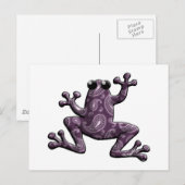 Lila Lavender Paisley Frog Postkarte (Vorne/Hinten)