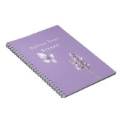 Lila Lavender Schmetterling Notizblock (Rechte Seite)