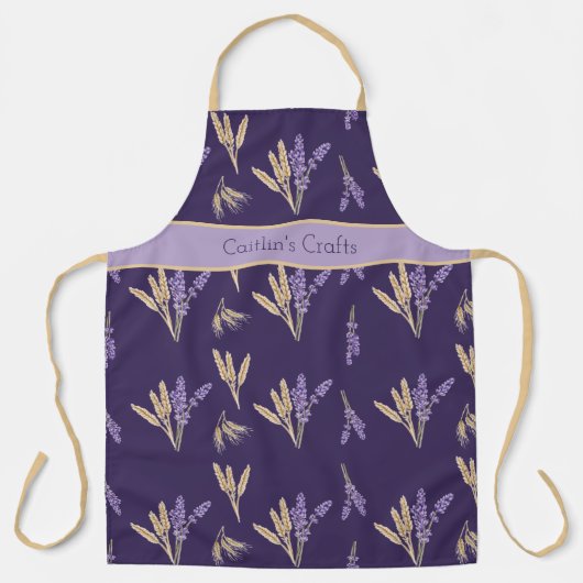 Lila Lavender & Wheat Schürze (Vorderseite)