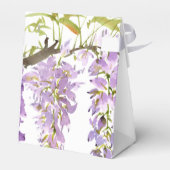 Lila Lavender Wisteria Wedding Geschenkschachtel (Rückseite)