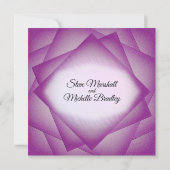 Lila Layers Einladungen zur Hochzeit (Rückseite)