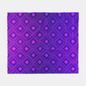Lila Layout mit Linien, Rechteck. leuchtend Fleecedecke (Vorderseite (Horizontal))