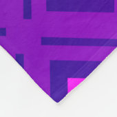 Lila Layout mit Linien, Rechteck. leuchtend Fleecedecke (Ecke)