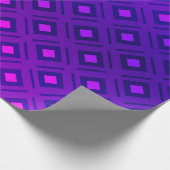 Lila Layout mit Linien, Rechteck. leuchtend Geschenkpapier (Ecke)