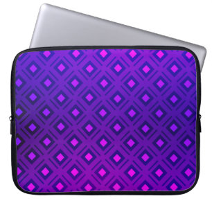 Lila Layout mit Linien, Rechteck. leuchtend Laptopschutzhülle