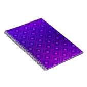 Lila Layout mit Linien, Rechteck. leuchtend Notizblock (Rechte Seite)