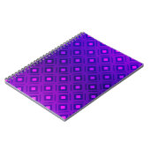 Lila Layout mit Linien, Rechteck. leuchtend Notizblock (Linke Seite)