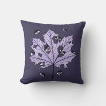 Lila Leaf Creepy Eyes - Spooky Gothic Nature