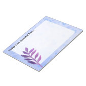 Lila Leaf Daily Dankbarkeit Notepad Notizblock (angewinkelt)