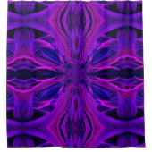 Lila Leaf-Duschvorhang Duschvorhang (Vorderseite)