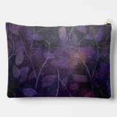 Lila Leaf Glow Zubehörtasche (Rückseite)