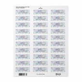 Lila Leaf-Label für Aquarellweine (Vorne)