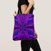 Lila Leaf Textur Kreuzkörpertasche Tasche (Von Nahem)