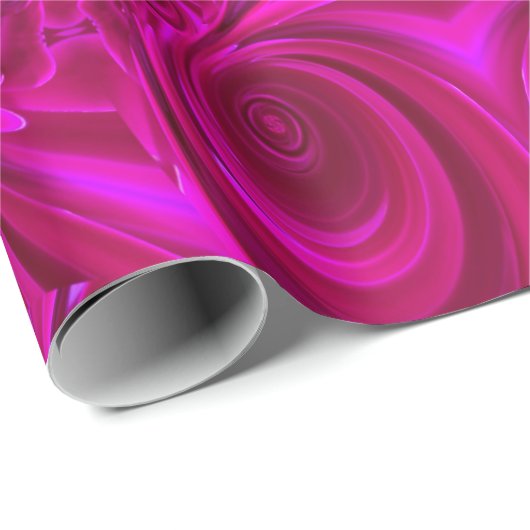 Lila, lebendiges, wirbelfreies Wrapping-Papier Geschenkpapier (Rolleneckpunkt)