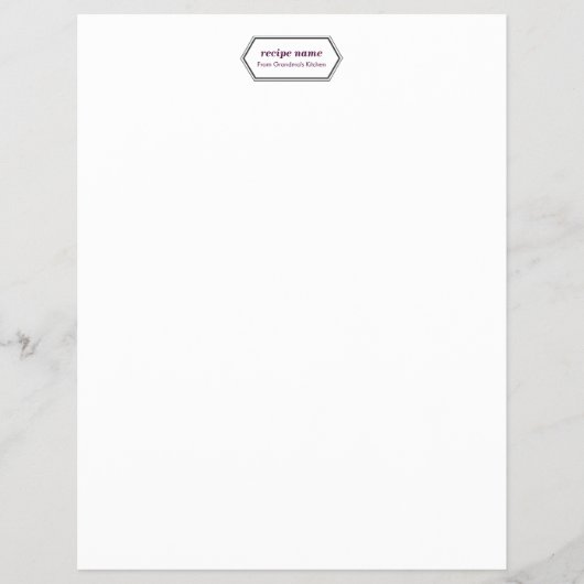 Lila Lebensmittel Flyer (Vorne)