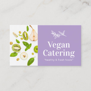 Lila Lebensmittel Gesunde Ernährung Bio Vegan Bäck Visitenkarte